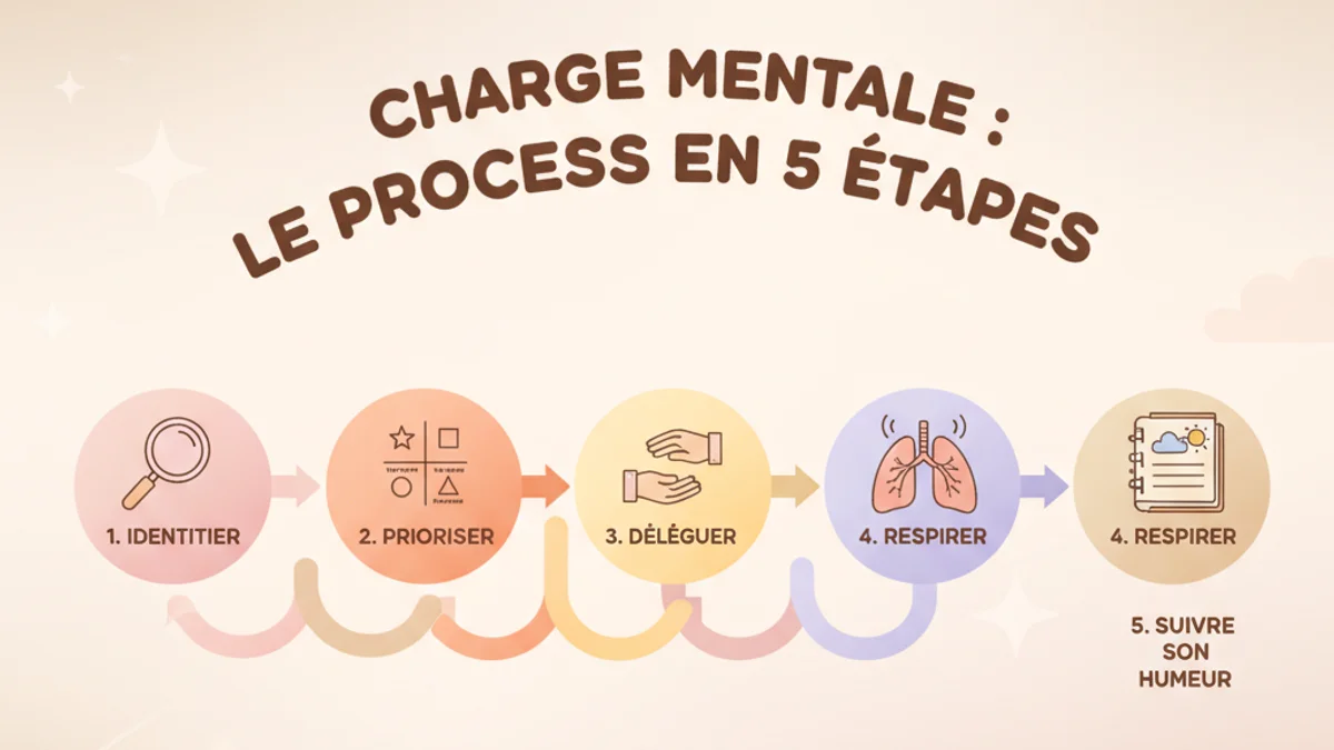 Processus en 5 étapes pour réduire la charge mentale