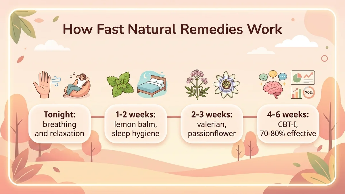 Infographic of the proven benefits of each natural remedy, with effectiveness percentages, time to effect and level of scientific evidence