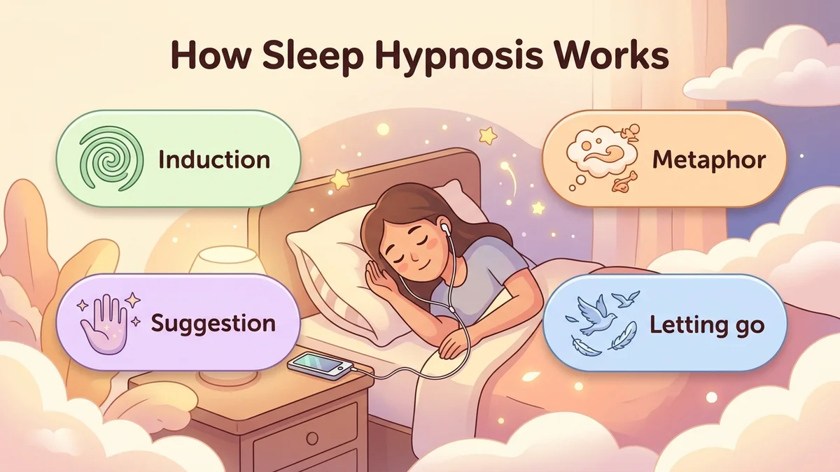 Depiction of the hypnotic state for sleep